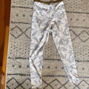 White & Gray Camo Leggings
